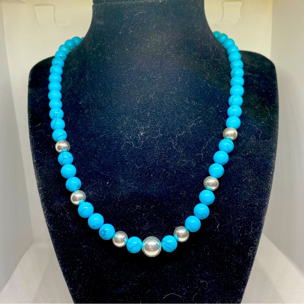 Handcrafted Turquoise & Sterling Necklace